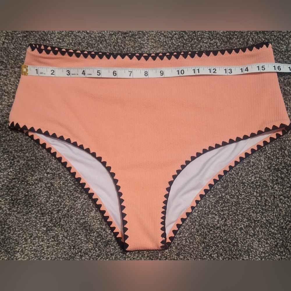 XL Nwot Peach High-Waisted Bikini Bottoms